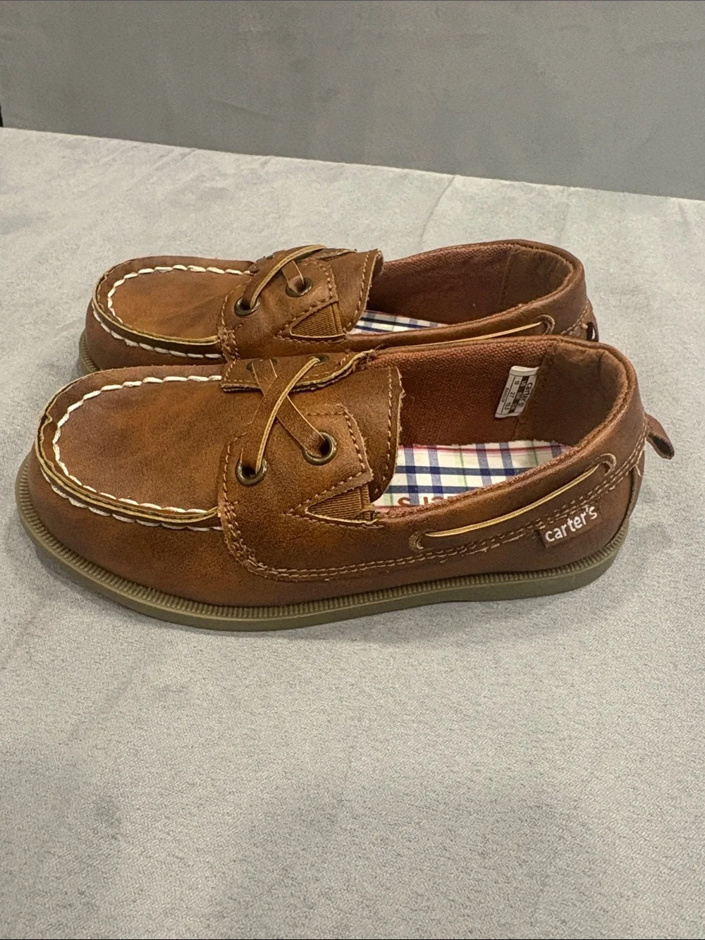 Carters Kids Brown Boat Shoes size 10